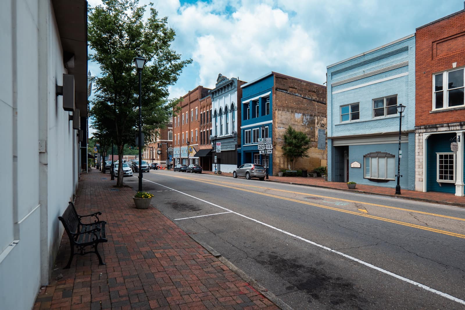 A Main Street storefront in Greeneville